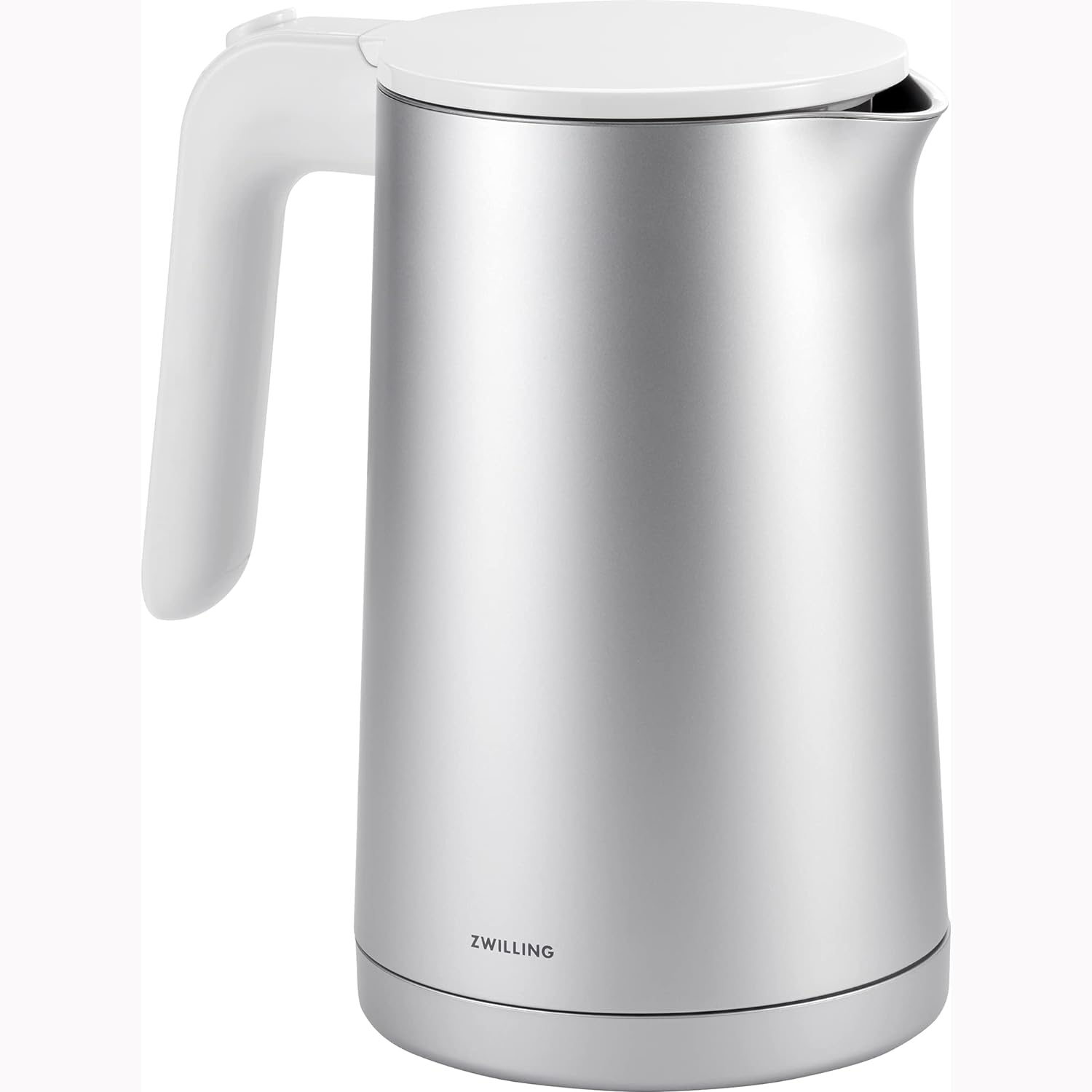 Cool Touch Electric Kettle, 1 Liter Double-Wall Stainless Steel Hot Water Kettle, Cordless Fast Boil Tea and Coffee Kettle, 1500W, Silver - PuriLite