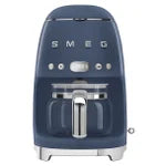 Smeg 50’s Style 10 Cup Programmable Coffee Maker Machine, Navy