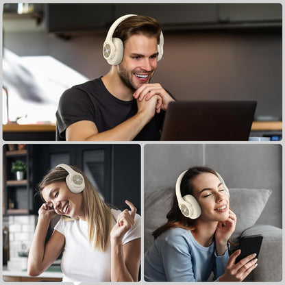 Monster Mission 200 Bluetooth Headphones, Wireless Headphones with 3 EQ Modes, Low Latency HiFi Stereo Foldable Lightweight Headset, 70H Playtime,Deep Bass for Home Office Cellphone PC Ect