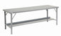 Global Industrial™ Extra Long Assembly Workbench, 84 x 34", Folding Leg, Steel Square Edge