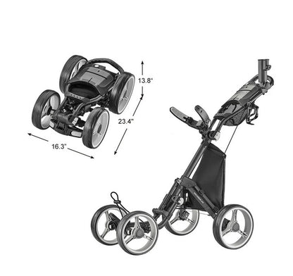 CaddyTek SuperLite Explorer V8 Golf Push Cart - PuriLite