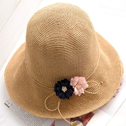 Beige Raffia Straw Beach Bag & Summer Sun Hat Kit - 500g Hand Crocheting Raffia Yarn, Cellulose Yarn - PuriLite