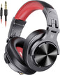 OneOdio A71 Wired Over Ear Headphones, in-Line Mic, Studio Headphones with SharePort, Professional Monitor Recording & Mixing Foldable Headphones with Hi-Res Sound for DJ Guitar Amp Computer PC