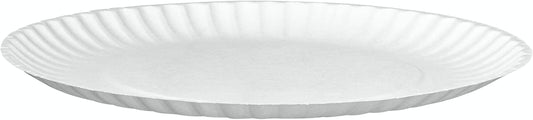 [9 Inch - 200 Count] Uncoated White Paper Plates - Disposable Party Plates, Decorative Paper Plates for Crafts - Formerly Comfy Package - PuriLite