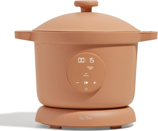 Our Place Dream Cooker | 5.6 L. Multicooker | 4 Versatile Modes | Pressure Cook, Slow Cook, Sear & Saute, Keep Warm | Hands-Free Steam Release | Tailored Control Panel | Spice