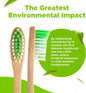 OLA Bamboo - Bamboo Toothbrushes, Pack of 4, Soft Bristle Toothbrush for Sensitive Teeth, Soft Toothbrushes for Adults Manufactured in Canada, Zero Waste Products for the Environment