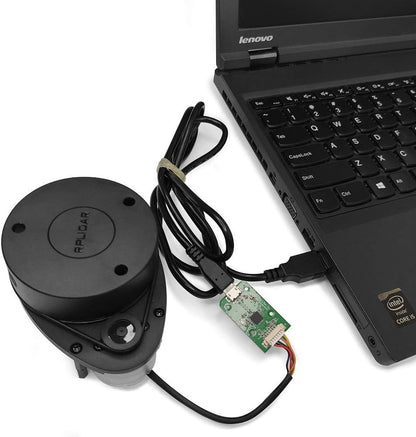 RPLIDAR A1M8 2D LiDAR Sensor – 360° Omnidirectional Laser Scanner, 12m Range, 8000Hz Sample Rate, Obstacle Avoidance & Navigation