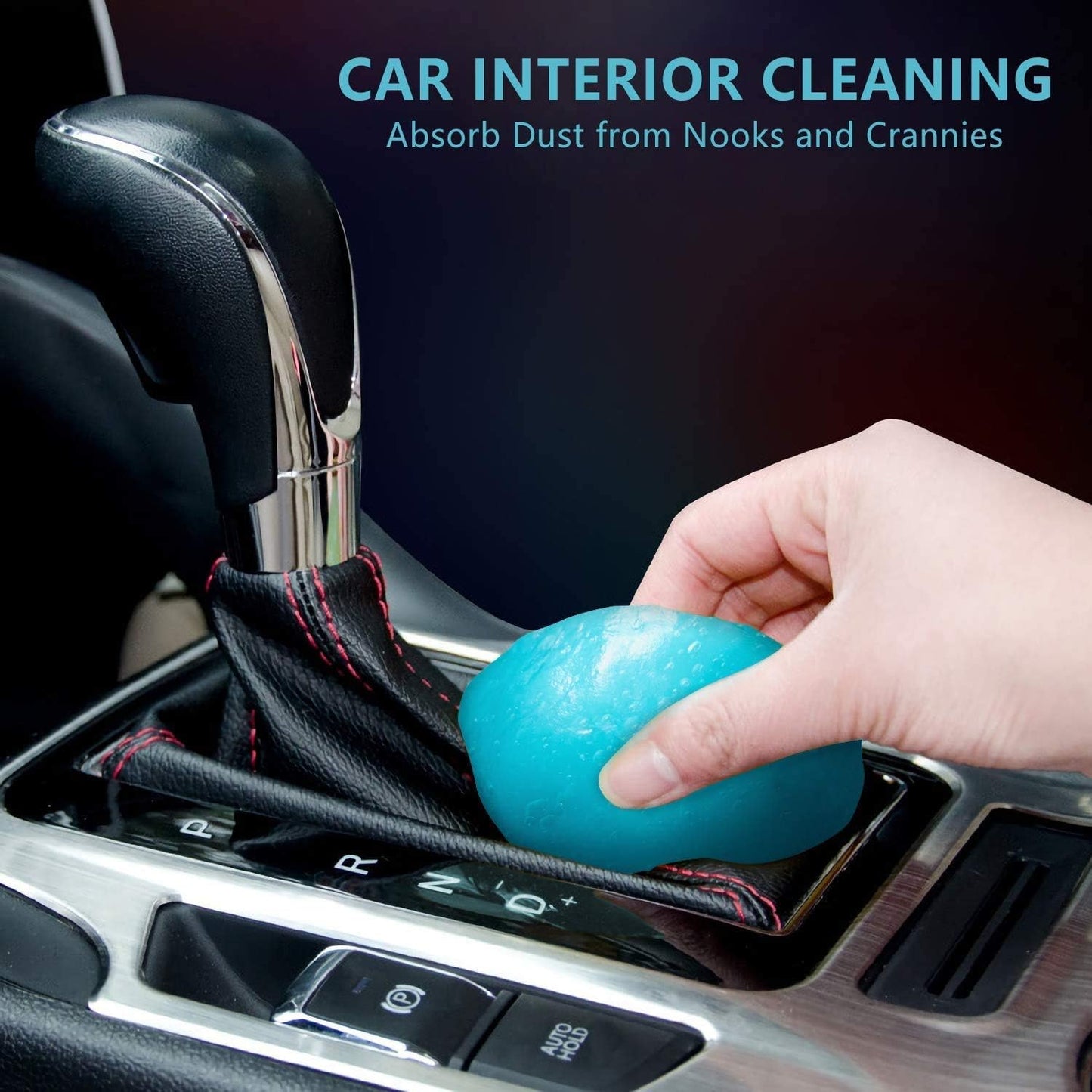 Car Cleaning Gel Putty for Interior Detailing, Reusable Dust Cleaner Slime for Car Vents, Keyboards, and Hard-to-Reach Crevices, Auto Detailing Cleaning Gel, 1 Pack - PuriLite