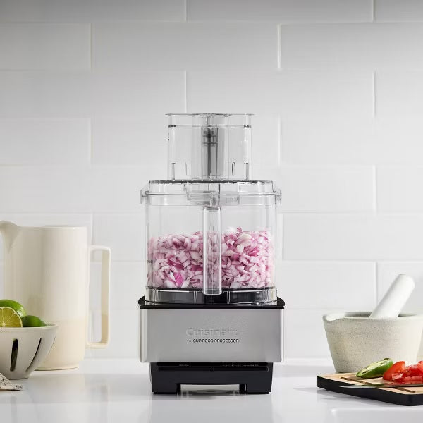 Cuisinart Custom 14-Cup Food Processor - Brushed Stainless Steel - DFP-14BCNY: Includes Slicing & Shredding Discs, 720W