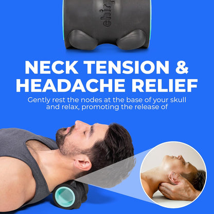 Chirp Wheel XR Neck & Headache Relief Roller – 4” Deep Tissue Pressure Wheel for Neck Pain, Headaches, Spine Decompression & Suboccipital Release - PuriLite