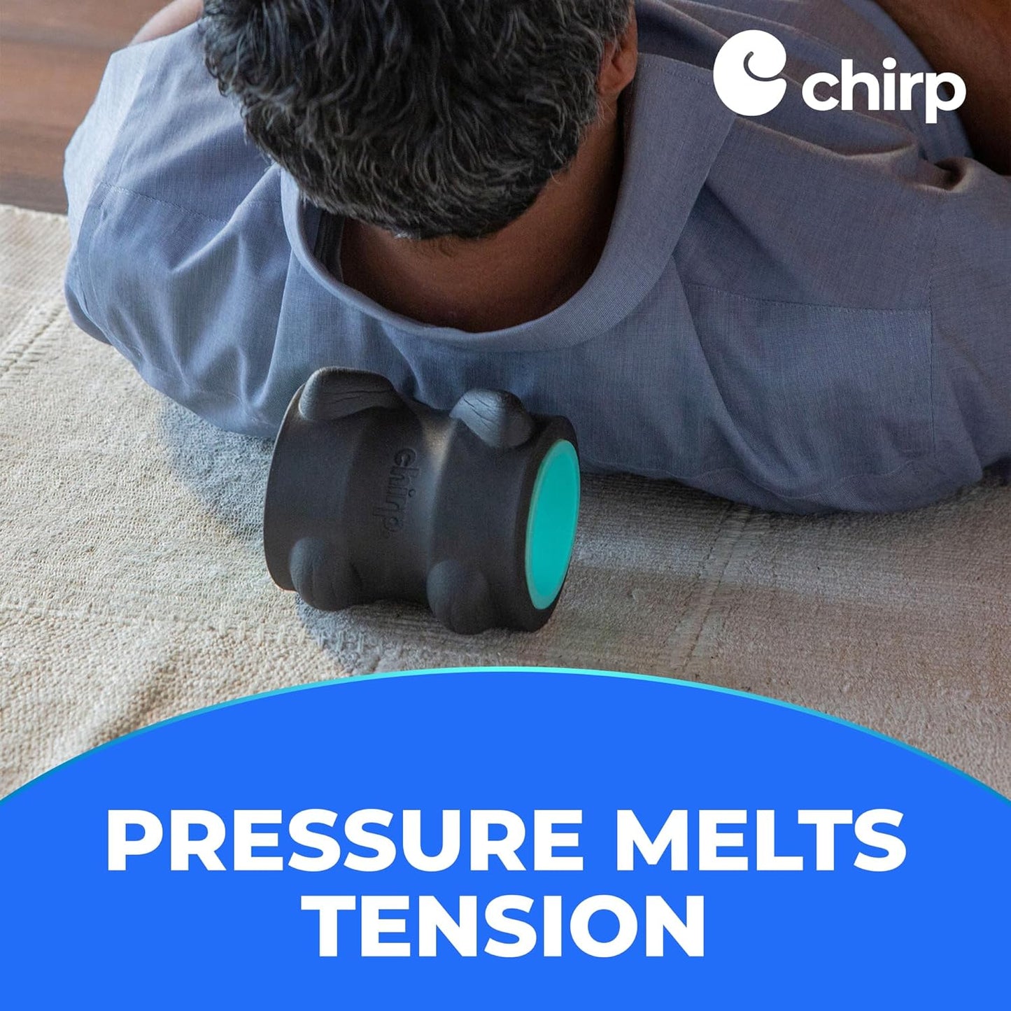 Chirp Wheel XR Neck & Headache Relief Roller – 4” Deep Tissue Pressure Wheel for Neck Pain, Headaches, Spine Decompression & Suboccipital Release - PuriLite