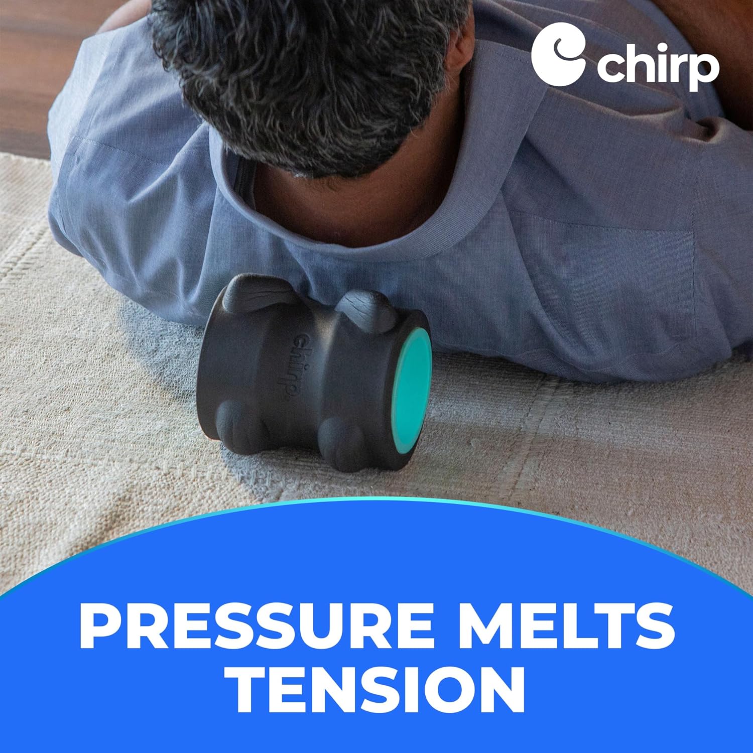 Chirp Wheel XR Neck & Headache Relief Roller – 4” Deep Tissue Pressure Wheel for Neck Pain, Headaches, Spine Decompression & Suboccipital Release - PuriLite
