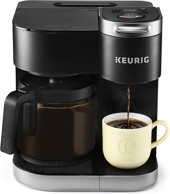 Keurig K-Duo Single Serve K-Cup Pod And Carafe Coffee Maker, With Programmable Features And Strong Brew Function, Black