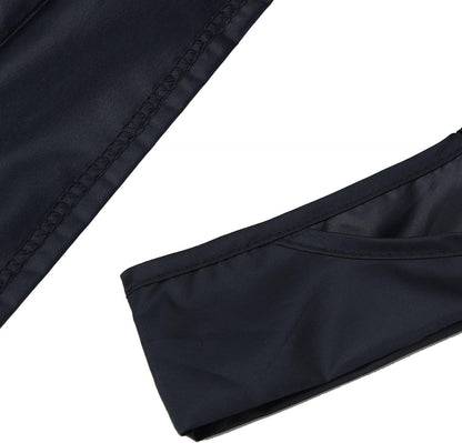 Luxja Reusable Shopping Bags Set of 3, Foldable Grocery Bags with Attached Pouch, Washable and Lightweight, Black