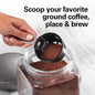 Hamilton Beach Scoop Single Serve Coffee Maker, Fast Brewing, Stainless Steel (49981A)