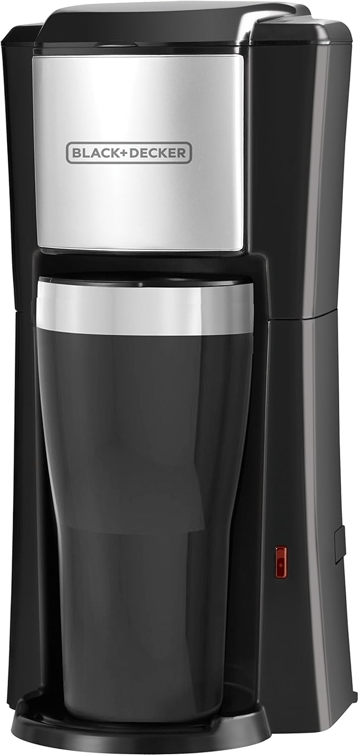 BLACK+DECKER CM618C Single Serve Coffee Maker, Black