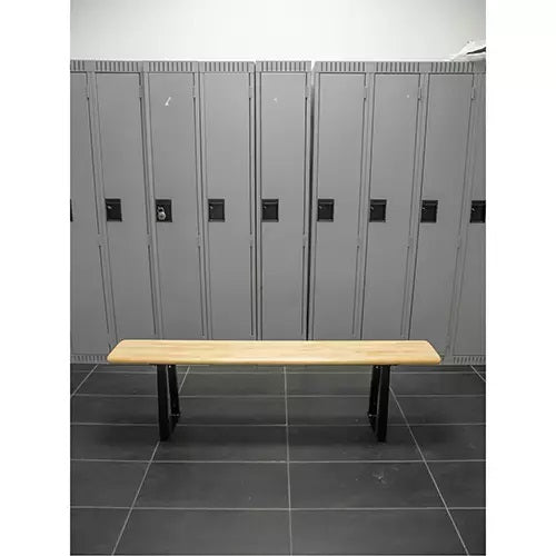 Locker Room Bench, Wood, 72" L x 9-1/2" W x 16-1/2" H