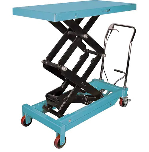 Heavy-Duty Hydraulic Scissor Lift Table, 48" L x 24" W, Steel, 1545 lbs. Capacity