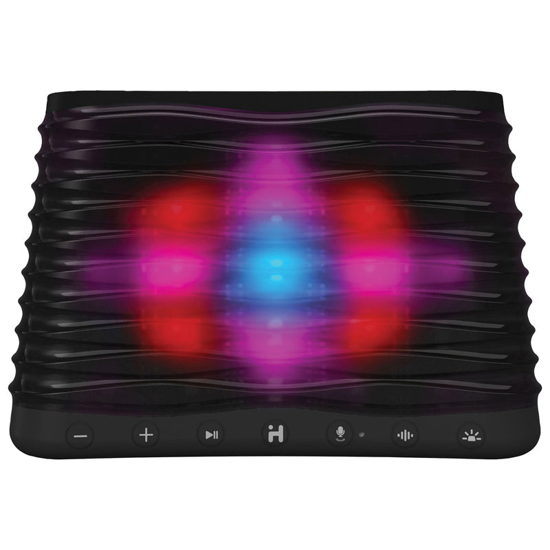 iHOME iBT751 - Bluetooth Speaker with Color-Changing Lights, Smart Assistant, 10W Stereo Sound - PuriLite