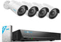 REOLINK 8CH 5MP PoE Home Security Camera System, 4pcs Wired 5MP Outdoor PoE IP Cameras with Person Vehicle Detection, 4K 8CH NVR with 2TB HDD for 24-7 Recording, RLK8-410B4-5MP - PuriLite