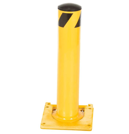 Global Industrial™ Steel Safety Bollard W/Removable Base and Cap, 5.5''D x 42''H