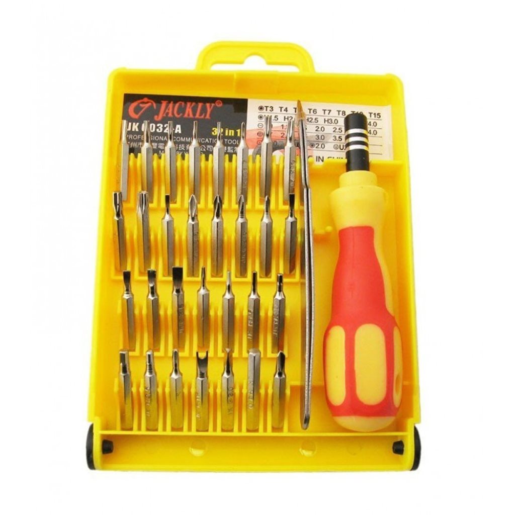 JK 6032-A 32 in 1 Professional Hardware Screwdriver Tool Kit - PuriLite