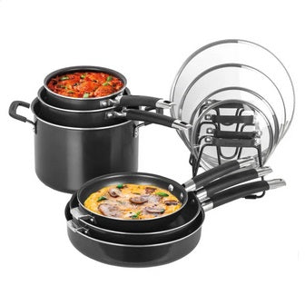 Cuisinart Non-Stick Nesting Cookware Set, 11-pieces