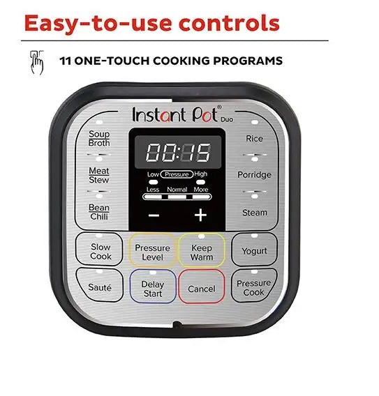 Instant Pot Duo Mini 3 - Quart Multi-Use Pressure Cooker V5 (110-0043-01) - PuriLite