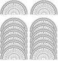 Math Protractors, 24 Pack 180 Degrees Protractor for Geometry, Clear Plastic Protractor for School, Office, Home, Teacher, Students (4 Inch)
