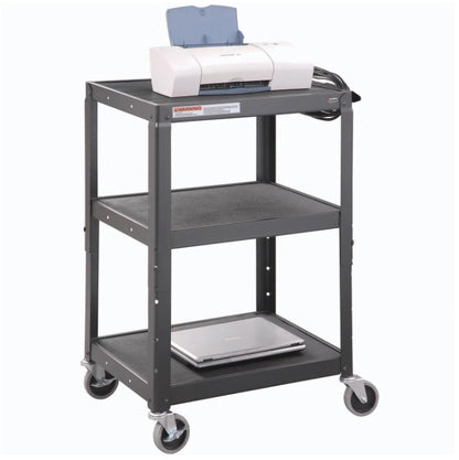 Global Industrial™ Steel Audio Visual & Instrument Cart, Black