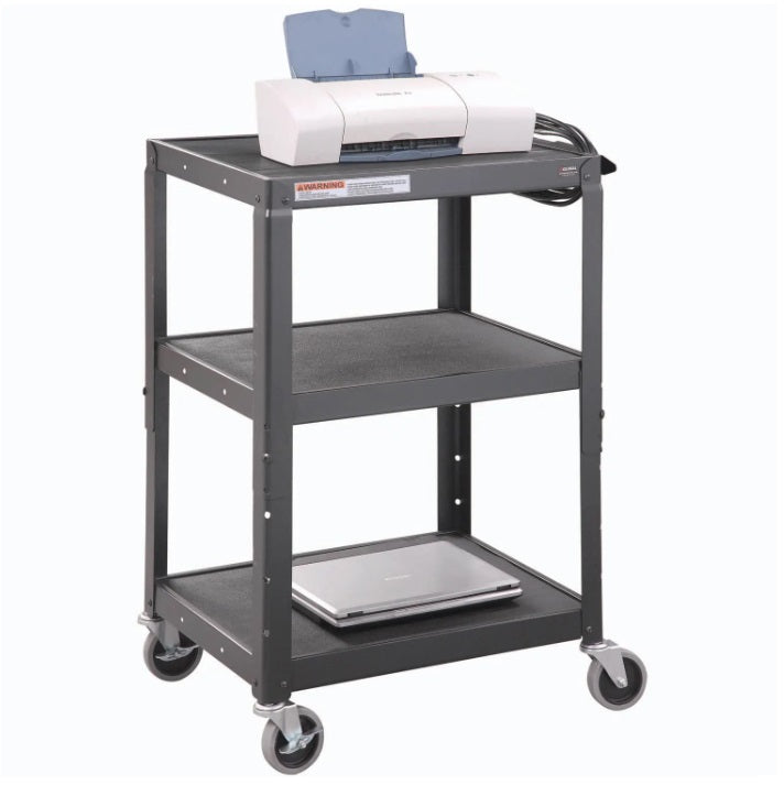 Global Industrial™ Steel Audio Visual & Instrument Cart, Black