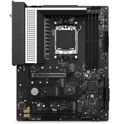 NZXT - N7 B650E ATX AM5 Motherboard (White) - DDR5, WiFi 6E, PCIe 5.0, Triple M.2