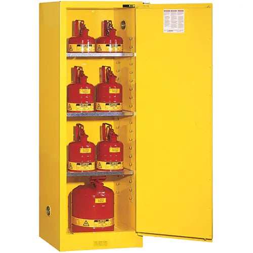 Sure-Grip® EX Slimline Flammable Safety Cabinet, 22 gal., 1 Door, 23.25" W x 65" H x 18" D