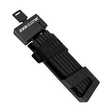 Demon Electric Foldable Bike Lock – 38-Inch Anti-Theft Folding Bicycle Lock, High-Strength Alloy Steel, Compact & Portable with Mounting Holder and 2 Keys