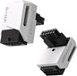 EZDIY-FAB PCIe 5.1 Adapter - 600W 12+4pin,16pin 12VHPWR GPU Power Connector,12V-2x6 GPU Adapter,90 Degree Right Angle - Compatible with RTX 3090Ti, 4070Ti, 4080, 4090 GPU - RVS Type, White, 1 Pack