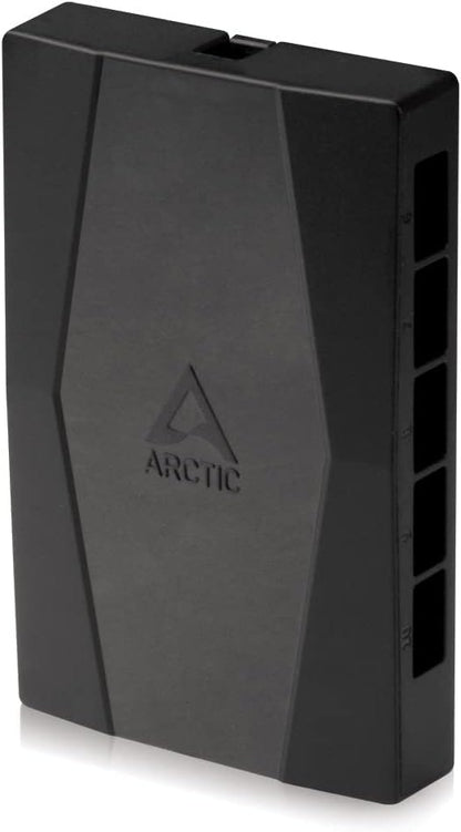 ARCTIC Case Fan Hub - 10-fold PWM Fan Distributor with SATA Power - Black