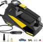 Portable Tire Inflator Air Compressor, Auto Pump 150PSI 12V DC with LED Digital Pressure Indicator and Emergency Light for Car Tires Motorcycles Bicycles
