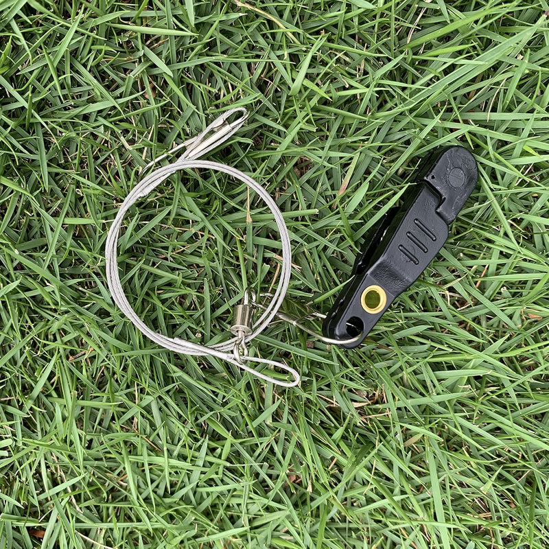 3pcs Padded Release Clips Fishing Quick Release Clips with Steel Fishing Line Downrigger Release Clips
