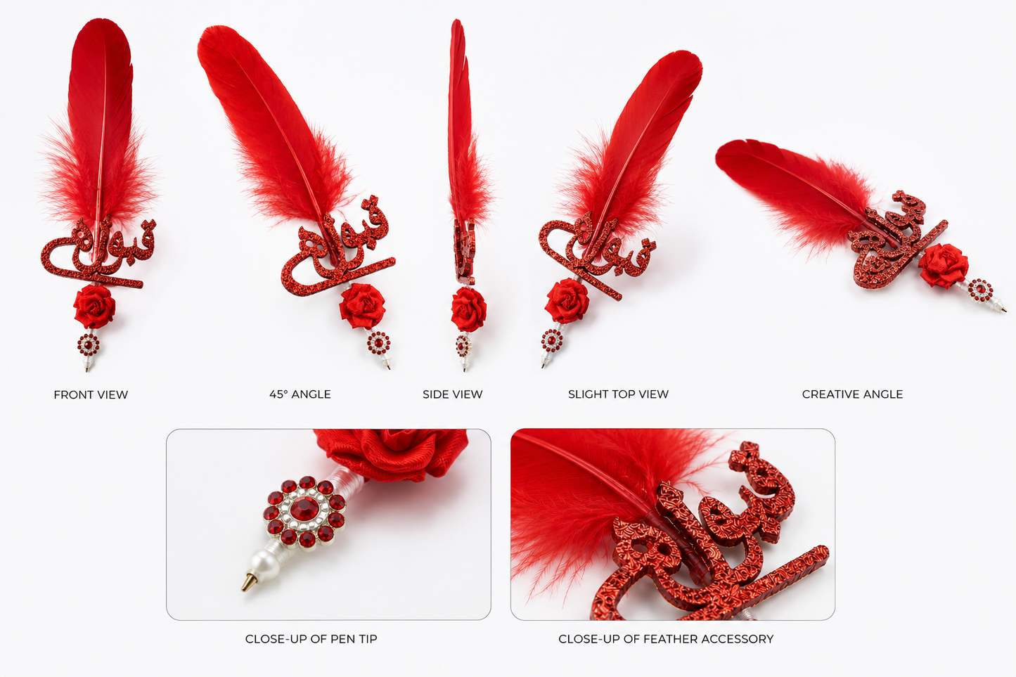 Elegant Nikah Feather Pen – Wedding Signing Pen, Islamic Wedding Accessory, Bridal Gift, Groom Gift & Keepsake