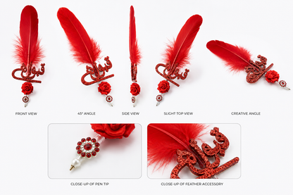 Elegant Nikah Feather Pen – Wedding Signing Pen, Islamic Wedding Accessory, Bridal Gift, Groom Gift & Keepsake