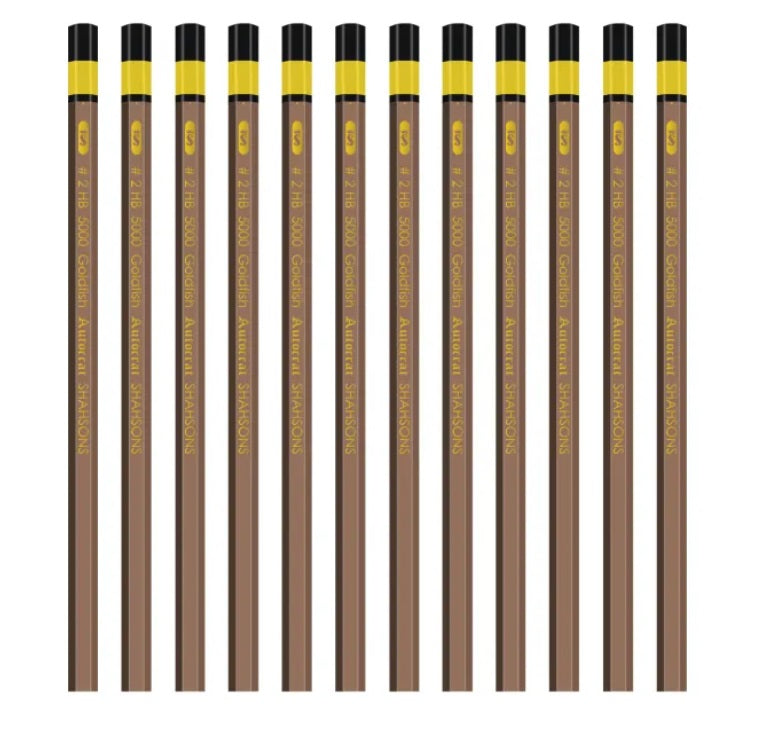 Goldfish Autocrat 12 Pcs HB Pencils Cardboard Pack - PuriLite