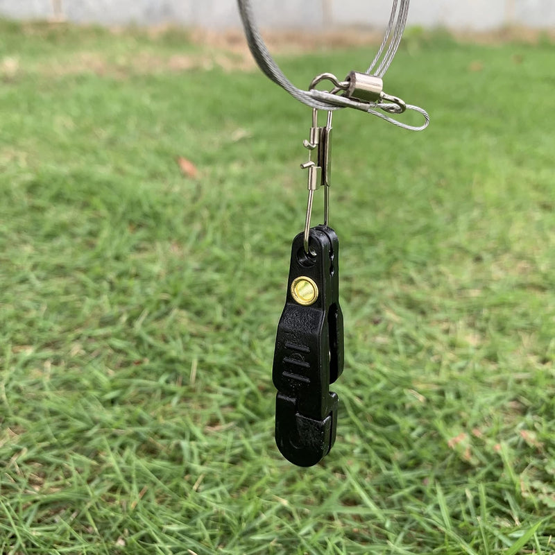 3pcs Padded Release Clips Fishing Quick Release Clips with Steel Fishing Line Downrigger Release Clips