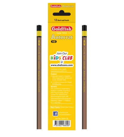 Goldfish Autocrat 12 Pcs HB Pencils Cardboard Pack - PuriLite