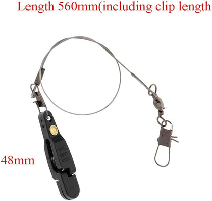 3pcs Padded Release Clips Fishing Quick Release Clips with Steel Fishing Line Downrigger Release Clips