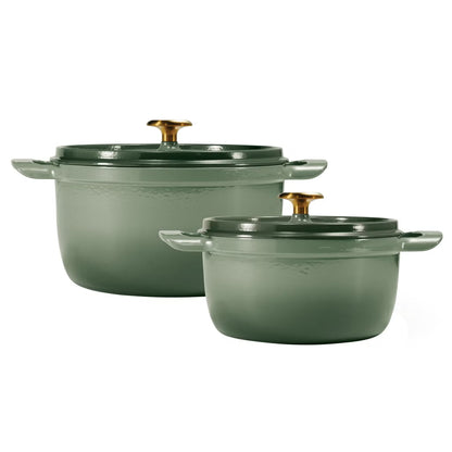 Tramontina 2-Piece Enameled Cast Iron Casserole Set (4 Qt & 7 Qt)