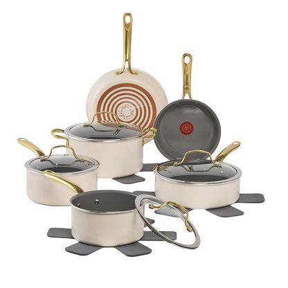 T-fal Preserve Ceramic Nonstick 13-Piece Cookware Set