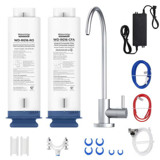 Waterdrop RG16 Tankless Reverse Osmosis System 600GPD Alkaline