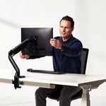 Fellowes Platinum Series Fully Adjustable Monitor Arm - PuriLite