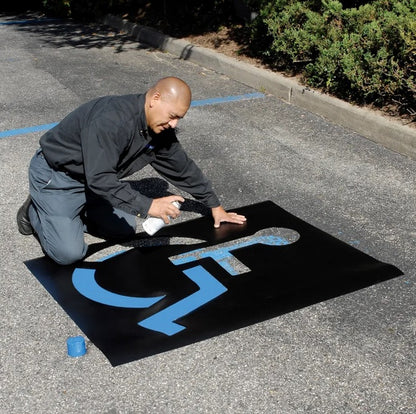 Global Industrial™ Handicapped Parking Lot Stencil - PuriLite