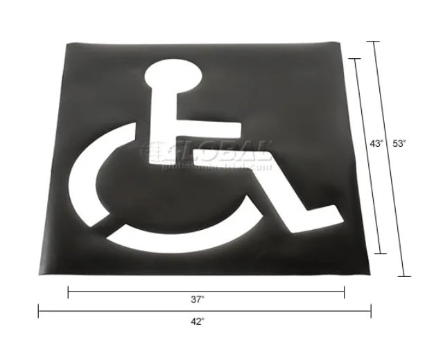 Global Industrial™ Handicapped Parking Lot Stencil - PuriLite